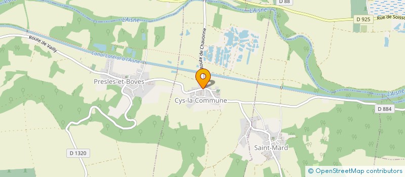 localisation de l'entreprise MONSIEUR GERARD GERARD  CYS-LA-COMMUNE