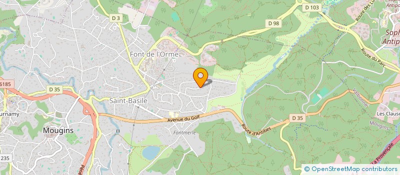 localisation de l'entreprise MONSIEUR GERARD GERMAIN à MOUGINS