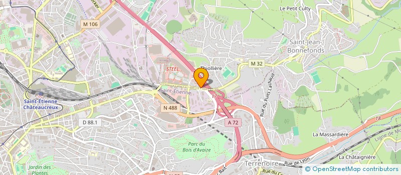 localisation de l'entreprise MONSIEUR GERARD GIBAND  SAINT-JEAN-BONNEFONDS