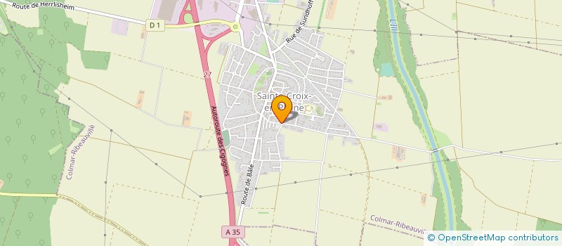 localisation de l'entreprise MONSIEUR GERARD GILG  SAINTE-CROIX-EN-PLAINE