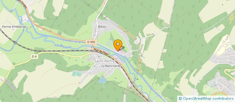 localisation de l'entreprise MONSIEUR GERARD GILINSKY  FAIN-LES-MONTBARD