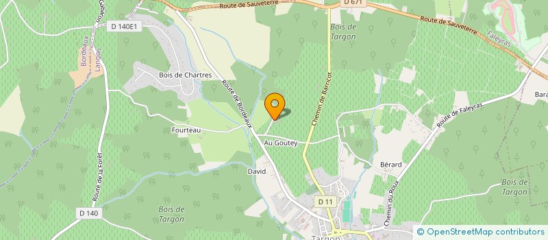 localisation de l'entreprise MONSIEUR GERARD GILLODES à TARGON