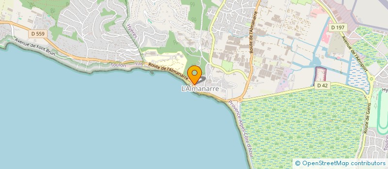 localisation de l'entreprise MONSIEUR GERARD GIMONET à HYERES