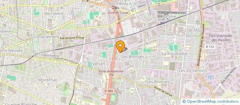 localisation de l'entreprise MONSIEUR GERARD GINIAUX à VILLEURBANNE