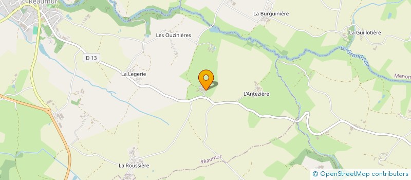 localisation de l'entreprise MONSIEUR GERARD GIRAUD  REAUMUR