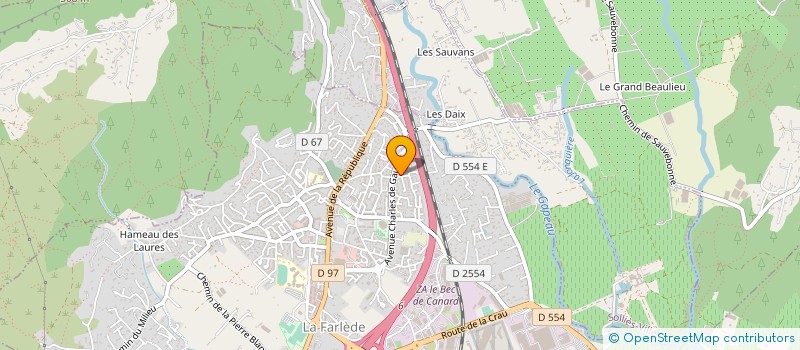 localisation de l'entreprise MONSIEUR GERARD GIRAUD  LA FARLEDE