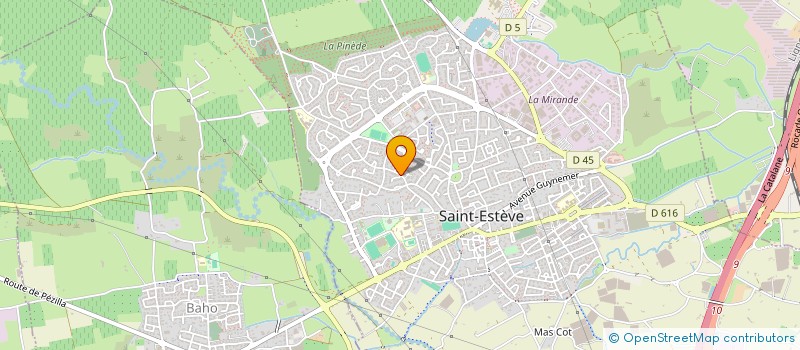 localisation de l'entreprise MONSIEUR GERARD GIROUX  SAINT-ESTEVE