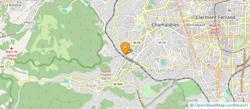 localisation de l'entreprise MONSIEUR GERARD GLANDDIER à CHAMALIERES