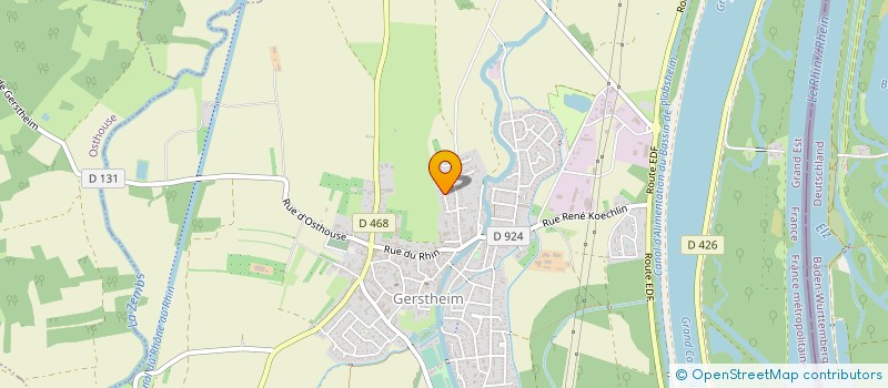 localisation de l'entreprise MONSIEUR GERARD GLATT  GERSTHEIM