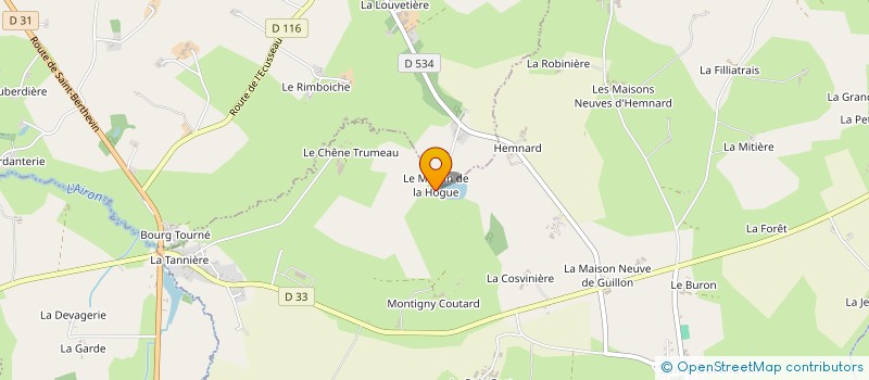 localisation de l'entreprise MONSIEUR GERARD GOBE  ST ELLIER DU MAINE