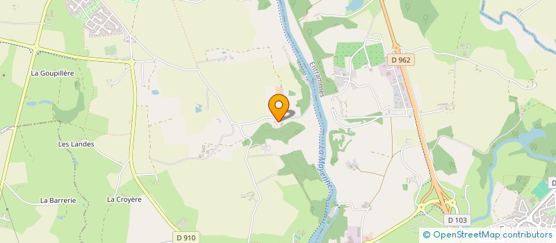 localisation de l'entreprise MONSIEUR GERARD GOISBAULT  L'HUISSERIE