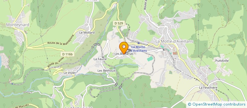 localisation de l'entreprise MONSIEUR GERARD GOLA  LA MOTTE-D'AVEILLANS