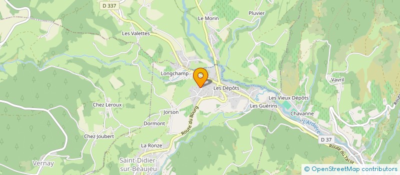 localisation de l'entreprise MONSIEUR GERARD GONDRAS à SAINT-DIDIER-SUR-BEAUJEU