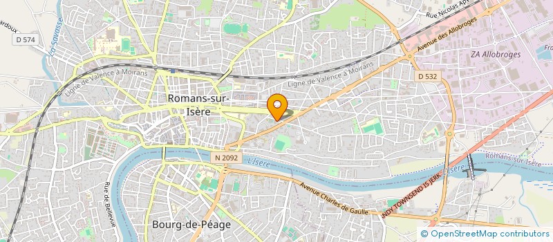 localisation de l'entreprise MONSIEUR GERARD GONIN  ROMANS-SUR-ISERE