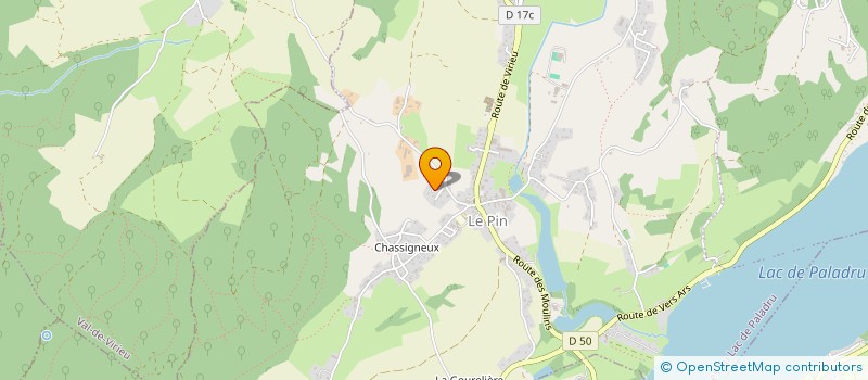 localisation de l'entreprise MONSIEUR GERARD GONON  VILLAGES DU LAC DE PALADRU