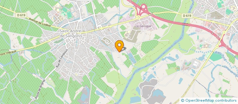 localisation de l'entreprise MONSIEUR GERARD GOSP  SAINT-ANDRE-DE-SANGONIS