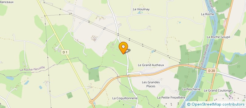 localisation de l'entreprise MONSIEUR GERARD GOUABAU à LA ROCHE-NEUVILLE