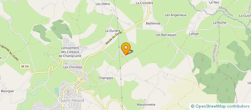 localisation de l'entreprise MONSIEUR GERARD GOUJON  SAINT-HEAND