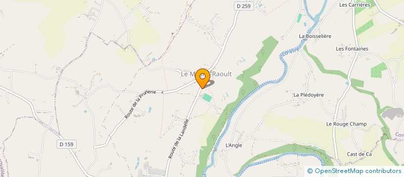 localisation de l'entreprise MONSIEUR GERARD GOUTIERE  CONDE-SUR-VIRE