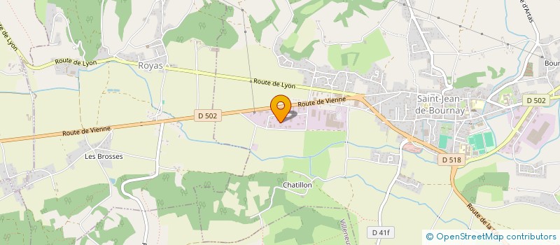 localisation de l'entreprise MONSIEUR GERARD GOY  CHATONNAY