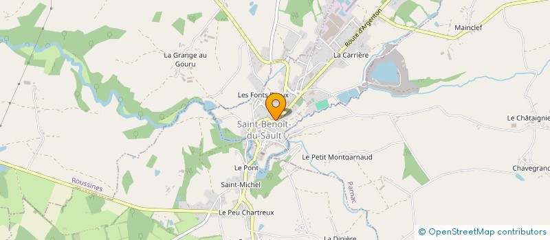 localisation de l'entreprise MONSIEUR GERARD GRANDIN à SAINT-BENOIT-DU-SAULT