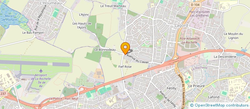 localisation de l'entreprise MONSIEUR GERARD GRANDJEAN  LAGORD