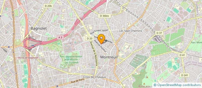 localisation de l'entreprise MONSIEUR GERARD GRANGE à MONTREUIL