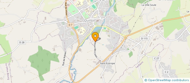 localisation de l'entreprise MONSIEUR GERARD GRANGIENS à QUINTIN