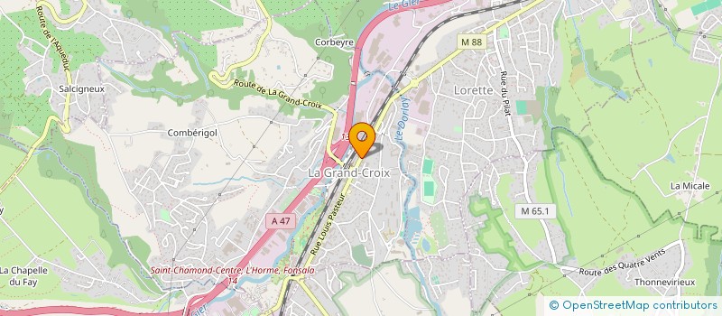 localisation de l'entreprise MONSIEUR GERARD GRANGIER  LA TERRASSE-SUR-DORLAY