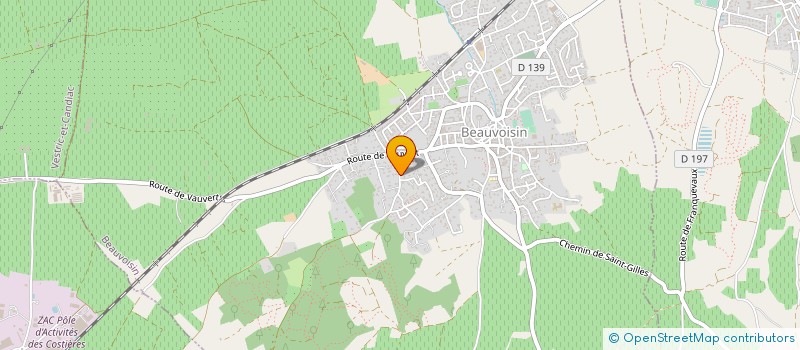 localisation de l'entreprise MONSIEUR GERARD GRENIER  BEAUVOISIN