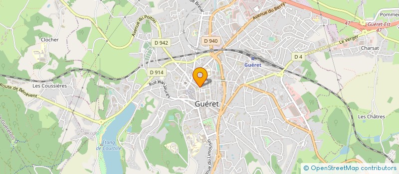 localisation de l'entreprise MONSIEUR GERARD GRENUT  GUERET