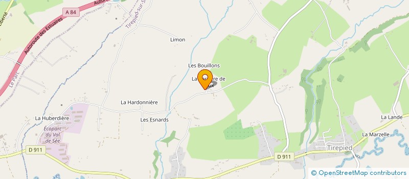 localisation de l'entreprise MONSIEUR GERARD GRIVEL  TIREPIED-SUR-SEE