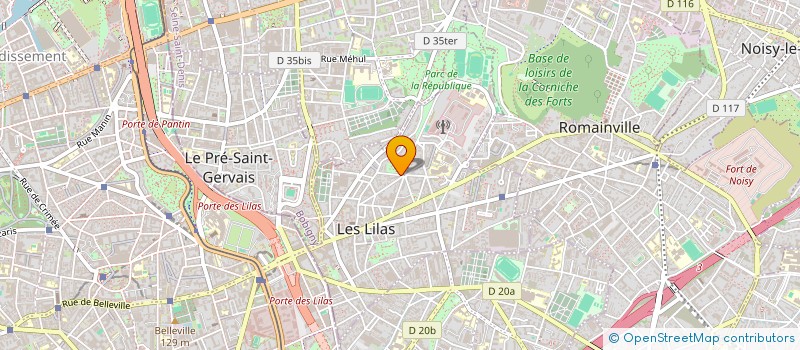 localisation de l'entreprise MONSIEUR GERARD GROBMAN à LES LILAS