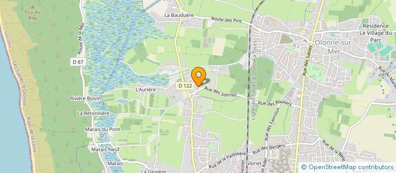 localisation de l'entreprise MONSIEUR GERARD GROLLEAU à LES SABLES D'OLONNE