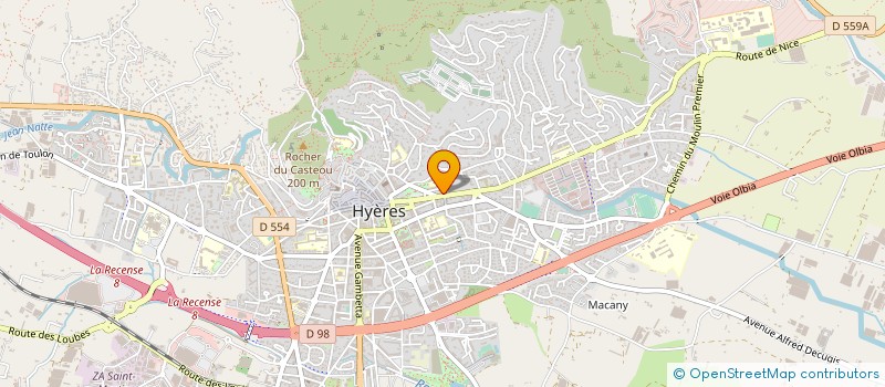 localisation de l'entreprise MONSIEUR GERARD GRUSON  HYERES