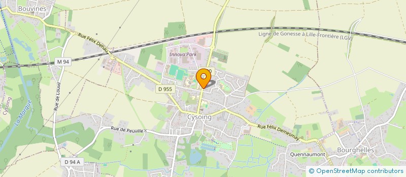 localisation de l'entreprise MONSIEUR GERARD GRYMONPREZ  CYSOING