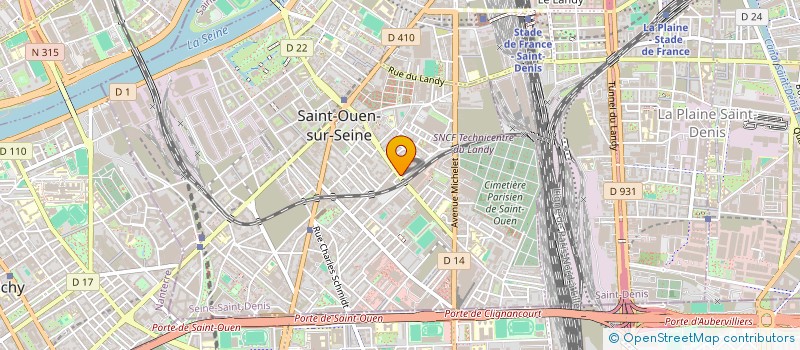 localisation de l'entreprise MONSIEUR GERARD GUEGANO à SAINT-OUEN-SUR-SEINE