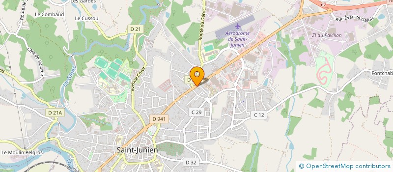 localisation de l'entreprise MONSIEUR GERARD GUEROUX à SAINT-JUNIEN
