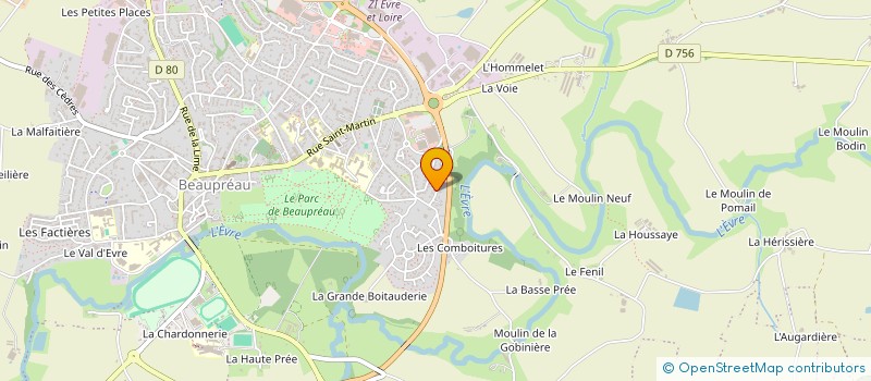 localisation de l'entreprise MONSIEUR GERARD GUERY  BEAUPREAU-EN-MAUGES