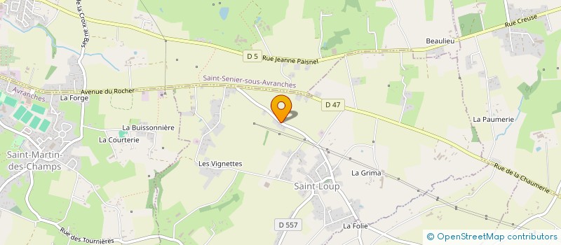 localisation de l'entreprise MONSIEUR GERARD GUESDON  SAINT-SENIER-SOUS-AVRANCHES