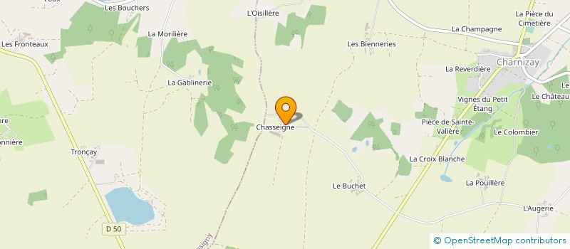 localisation de l'entreprise MONSIEUR GERARD GUIBERT  CHARNIZAY