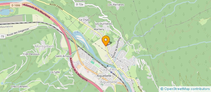 localisation de l'entreprise MONSIEUR GERARD GUIGAZ  VAL-D'ARC