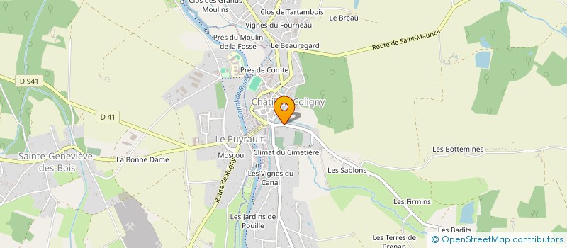 localisation de l'entreprise MONSIEUR GERARD GUILLARD à CHATILLON-COLIGNY