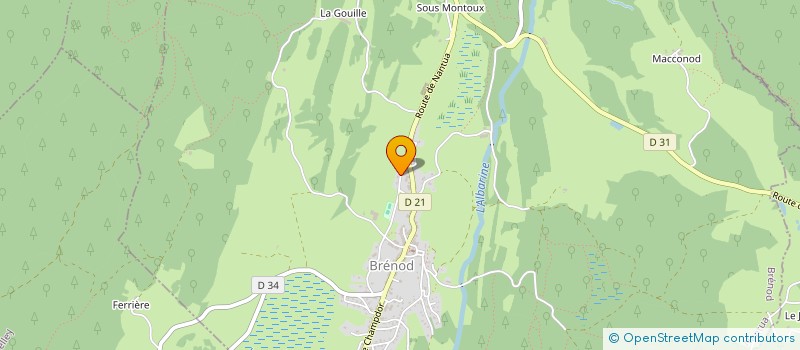 localisation de l'entreprise MONSIEUR GERARD GUILLERMET  PLATEAU D'HAUTEVILLE