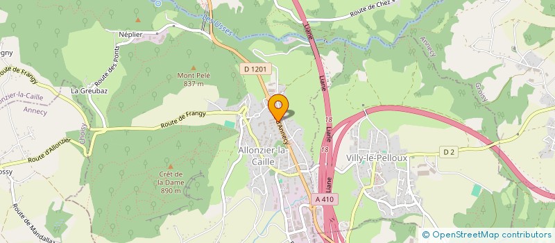 localisation de l'entreprise MONSIEUR GERARD GUILLERMIN  ALLONZIER-LA-CAILLE