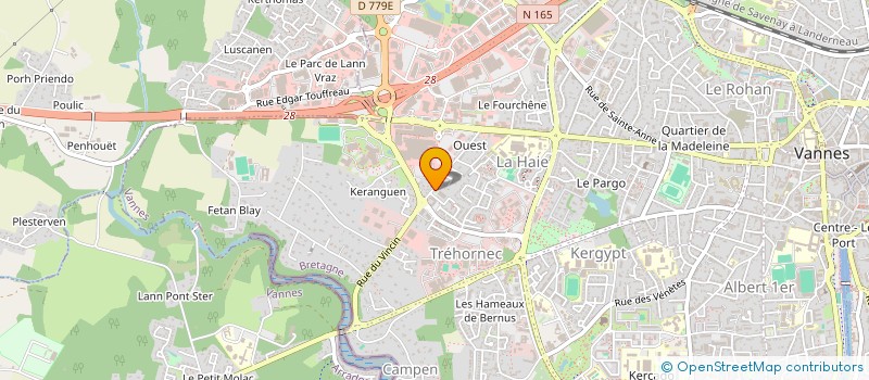 localisation de l'entreprise MONSIEUR GERARD GUILLIER à VANNES