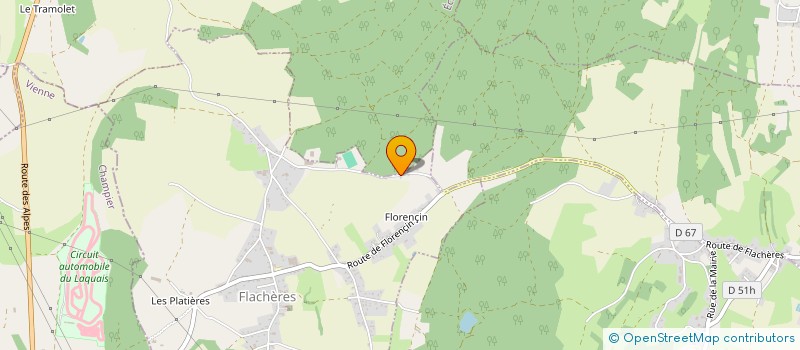 localisation de l'entreprise MONSIEUR GERARD GUILLOT  FLACHERES