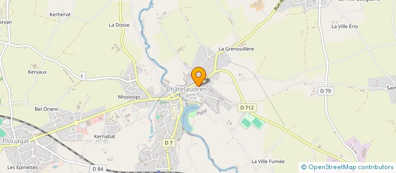 localisation de l'entreprise MONSIEUR GERARD GUILLOT à CHATELAUDREN-PLOUAGAT