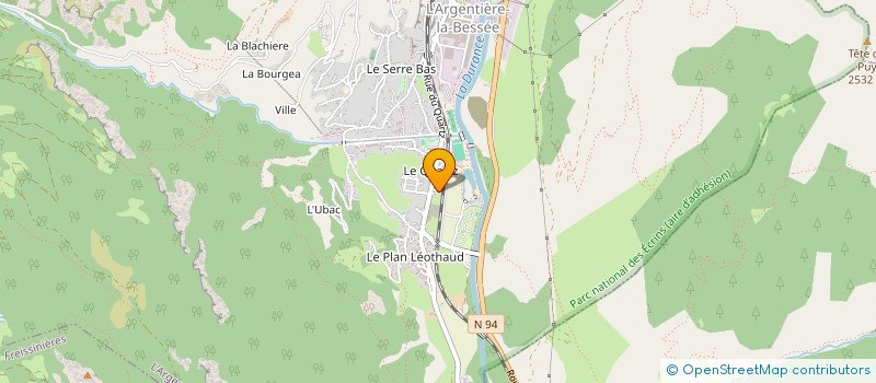 localisation de l'entreprise MONSIEUR GERARD GUIMBERT  L'ARGENTIERE-LA-BESSEE