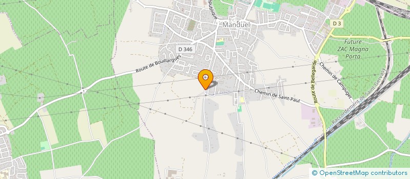 localisation de l'entreprise MONSIEUR GERARD GUIRAUD  MANDUEL